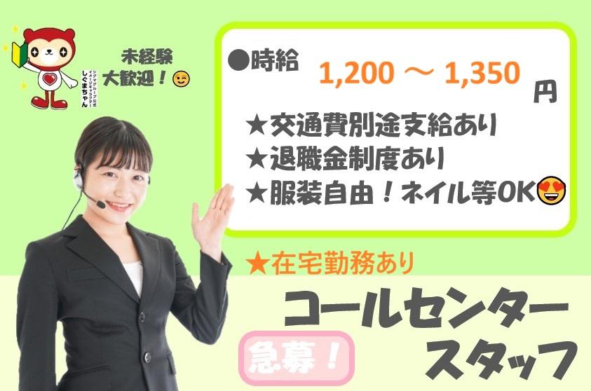 在宅あり/Webサービスのチャット対応＆コール(夜間)