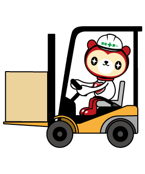 フォークリフト作業｜空ペットボトルの製造ライン供給