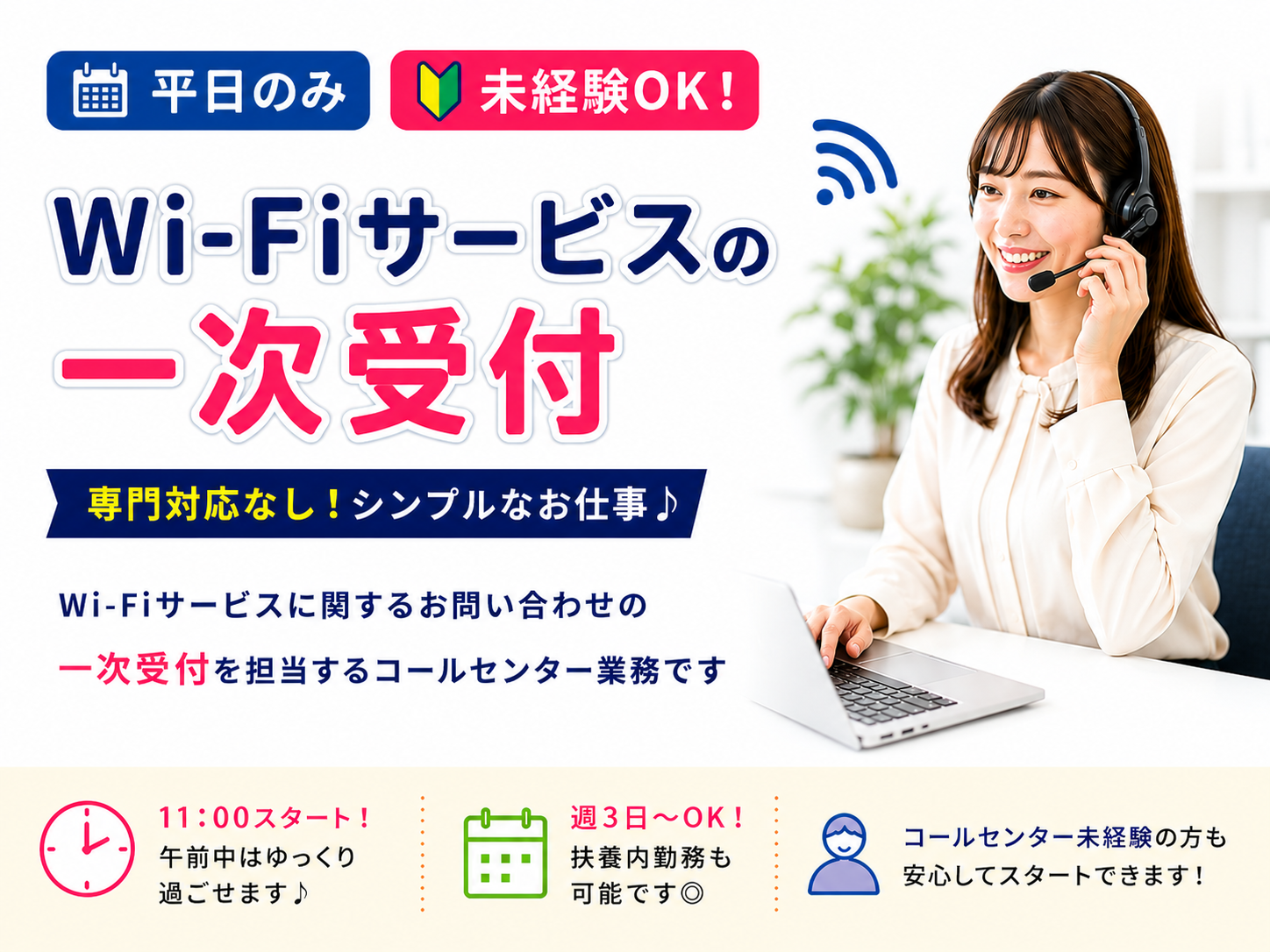 Wi-Fiサービスの一次受付