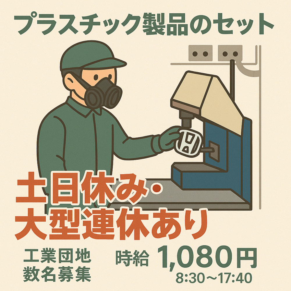 【長期×土日×大型連休有】小型機械へのインク補充作業