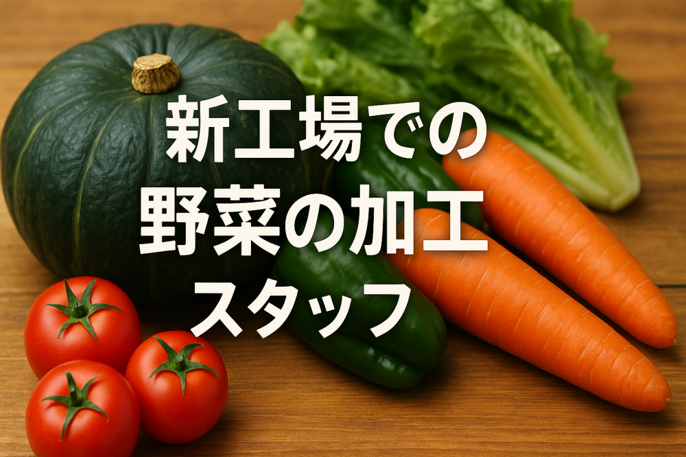 【20名大募集×土日休み】新工場での野菜の皮むき