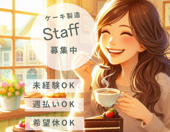 スイーツの製造補助/軽作業