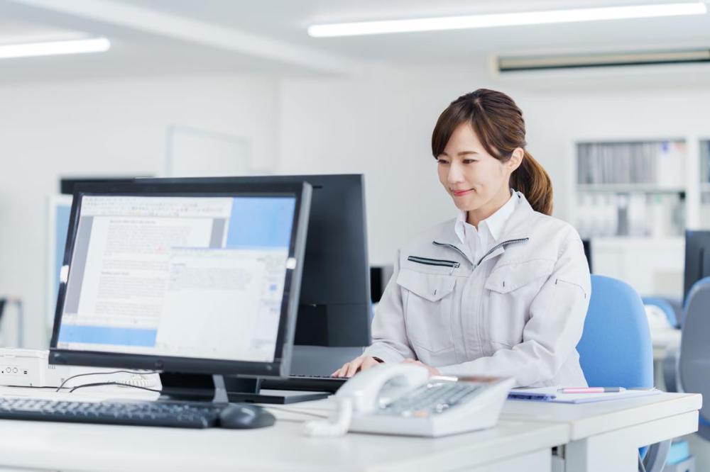 地元大手企業での生産関連事務