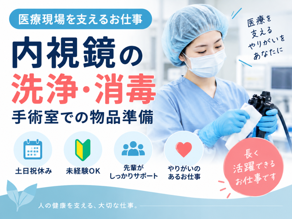 内視鏡洗浄・手術室ピッキング業務（旭川）