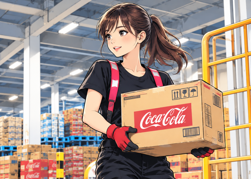 コカ・コーラ倉庫での倉庫軽作業/倉庫横浜