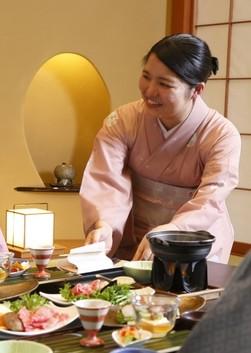 一流ホテルで和装サービス