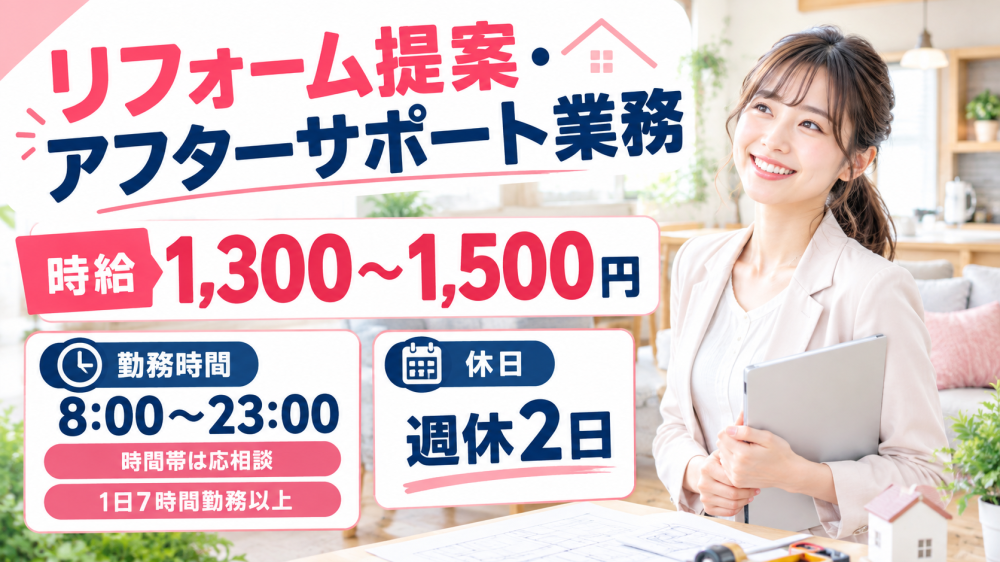 リフォーム提案・アフターサポート業務