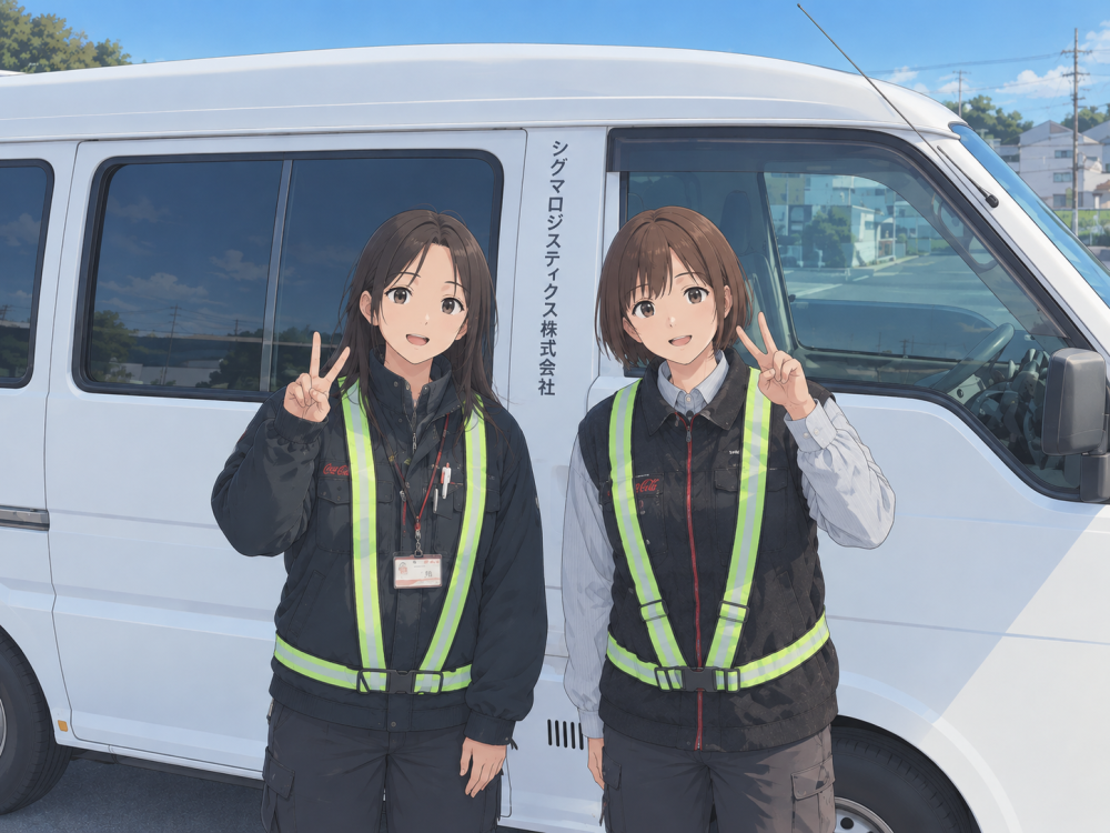 コカ・コーラ飲料製品の店舗配送（ワゴン/バン）/子安支店